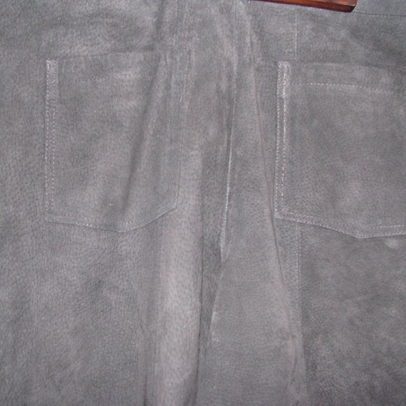 Hypo Active 100% Leather Suede Women's Black Pants Size 20 New with Tags - Picture 3 of 16